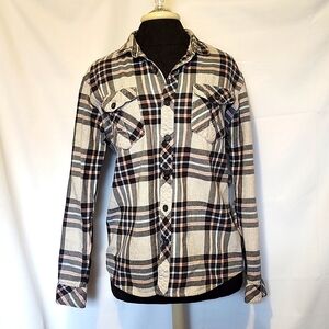 Billabong 100% Cotton Heavyweight Flannel Button-down Shirt